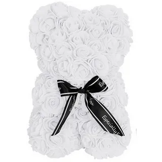 LINDER EXCLUSIV LEX Rosenbär 25 cm Rosen-Bär (Weiss)