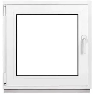 Kellerfenster Fenster 3 Fach BxH 400x400 mm & 40x40 cm Dreh-Kipp Weiß Premium