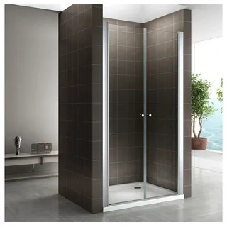 iflair i-flair Duschtür Duschabtrennung aus 6 mm durchsichtigem Sicherheitsglas Breite: 80-84 cm - Höhe: 180 cm