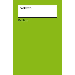 Reclam Philipp Jun. Notizbuch Reclam A6 grün blanko