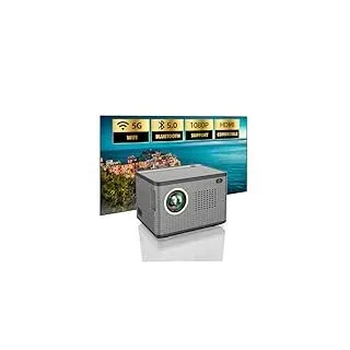 ANKOUJA Mini Beamer 5G WiFi Bluetooth, Tragbarer Projektor Video Heimkino Unterstützt HD Full 1080p, Native 720p HDMI Kompatibel iPhone Android Handy, PS4, Fire TV Stick, PC, Laptop
