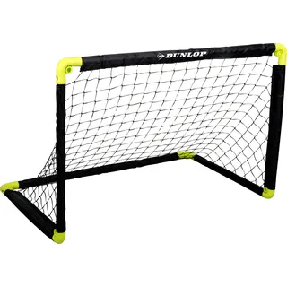 Dunlop Fußballtor - Fussballtor 90 x 59 x 61 cm - Faltbares fußball Tor - Schwarz/Gelb