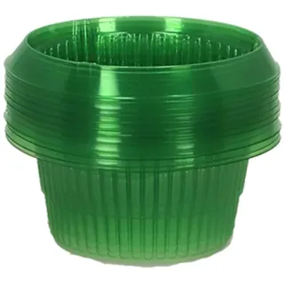 Esschert Design Schneckenkragen Grün transparent im 12er-Pack - Kunststoff