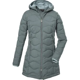 G.I.G.A. DX Damen Steppparka mit Kapuze/Funktionsparka in Daunenoptik GW 20 WMN QLTD PRK, aquaverde, 40,