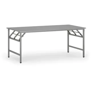 Klapptisch FAST READY, 180x90 cm, graues Gestell, grau