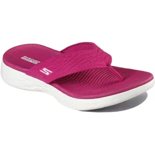 Skechers On-The-go 600 Sunny Damen-Flip-Flop, Fuscia, 41 EU