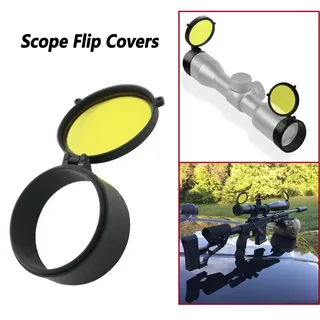 WEREWOLVES Flip-Open Scope gelbe Abdeckung wasserdichte und staubdichte Abdeckung (Größe22-61mm/2.40inch)