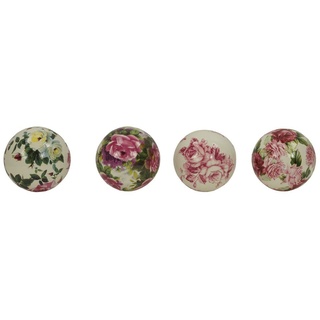 Denk Dekokugel 4er Set Romantische Dekokugel Rose 4 cm