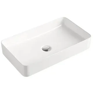 "Beitz & Walz AqvaCeramica Aufsatzbecken \"SlimRim\" o. Überl. 605 x 350 mm weiß"