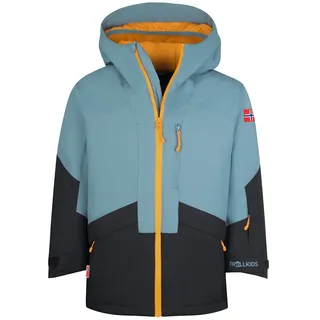 TROLLKIDS Kongsberg Jacke - Steel Blue / Black / Mango - 152