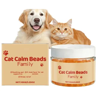 Generisch Calm Pet Beads, Soothing Scents Kit, 100g Long Lasting Scent Pack, Natural Organic Stress Relief Blend, Gentle Diffusion Comfort Formula, Cat Dog Crate Grooming Separation Use