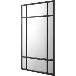 [en.casa] Wandspiegel Colobraro Schwarz, matt