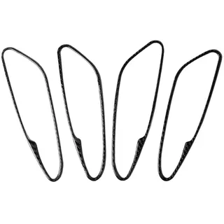 Kohlefaser-Rahmenabdeckung, Zierleiste, Zubehör, Dekoration, kompatibel mit Alfa Romeo Giulia 2017–2020 (klassisch, Türgriffrahmen 11)