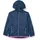 Kid G Jacket Rain Fix Hood Blau 164