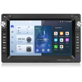 7 Zoll DAB 2+64G Android13 carplay Autoradio GPS Navi FM Für VW Polo Golf Jetta Passat B5 4Kern Andriod Auto 2din