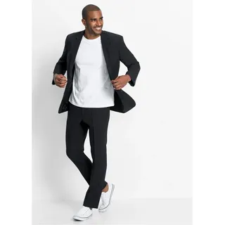 bonprix Anzug in Regular Fit (2-tlg. Set), schwarz, Gr.30, Klassischer Anzug mit praktischen Taschen und stillvoller Bequembundhose