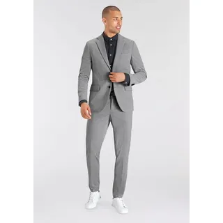 Bruno Banani Anzug Jersey (Sakko & Hose) elastische Qualität grau 52