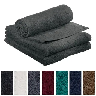Comair 3er Kabinett Handtuch schwarz 100% Baumwolle