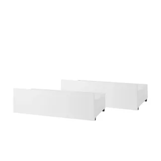 Smart Unterbauschubkästen 2er-Set ¦ weiß ¦ Maße (cm): B: 99,5 H: 28,5 T: 46.5