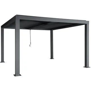 Anthrazit 10 cm Alu-Gestell 3 x 4 m