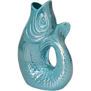 Pad Monsieur Carafon, Fisch -Vase/Krug/Kanne, Größe L, 2, Liter, Größe 21x31x12 cm, geräuschlose Karaffe in Rainbow Farben (Rainbow Ocean)