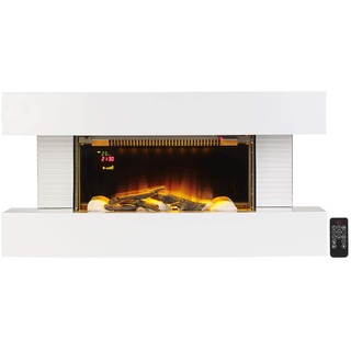 Carlo Milano Elektrokamin Wand: Design-Elektrokamin, 3D-Flammeneffekt, Wandmontage, 2.000 Watt, 81 cm (Elektro Wandkamin, Elektrischer Wandkamin, Kaminofen echter Flamme)