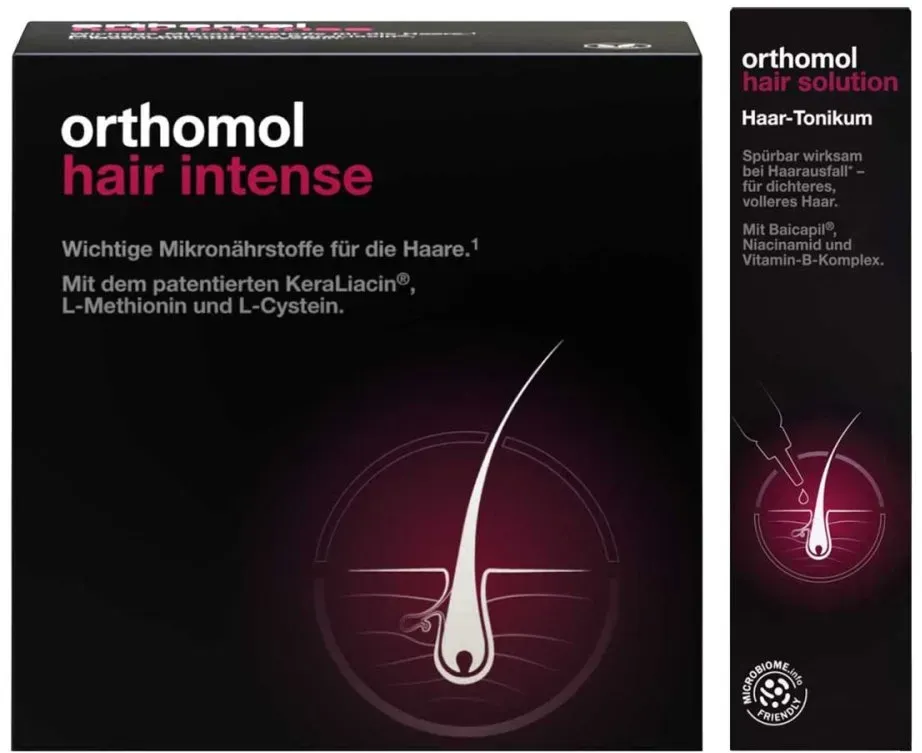 Orthomol Hair Solution Tonikum + Orthomol Hair Intense Kapseln