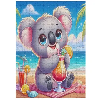 Koala Puzzle, Puzzles Für Erwachsene Kinder, 300 Teile Holzpuzzle, Für Jugendliche Herausforderungsspielzeug 42×30cm