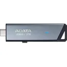 Adata MEMORY DRIVE FLASH USB-C 2TB/SILV AELI-UE800-2T-CSG (2000 GB, USB-C), USB Stick, Silber