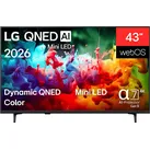 LG 43QNED72B6B QNED TV (Flat, 43 Zoll / 109 cm, UHD 4K, SMART TV)