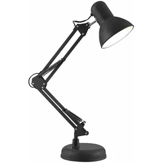 Lunartec Retro-Schreibtischlampe Schwarz