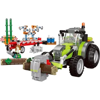 bb services gmbh BlueBrixx - Großer Traktor mit Werkzeugen