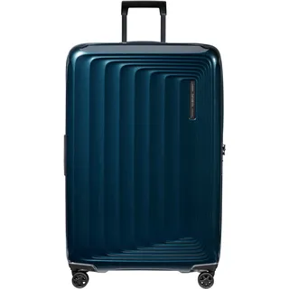 »NUON, verschiedene Größen und Farben«, 4 Rollen, Hartschalen-Koffer TSA-Zahlenschloss Volumenerweiterung bei S/XL blau