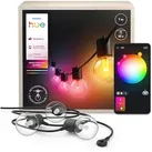 Philips Hue Festavia Globe Außenlichterkette, White and Color Ambiance, 7 m Länge, 10 Lampenkugeln, dimmbar, Steuerung per Hue App