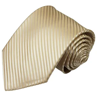 Paul Malone Krawatte Herren Hochzeitskrawatte gestreift - Mikrofaser - Bräutigam Breit (8cm), cappuccino braun V28 braun normal | 8 cm x 150 cm