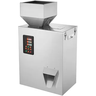 Vevor Pulverfüllmaschine, 0,022–1,1 lbs/10–500 g, automatische intelligente Partikelwaage, Füllmaschine, Flaschenbeutel, Pulverfüller, Partikelspender für Tee, Samen, Körner, Pulver, Mehl, Bohnen, Gli