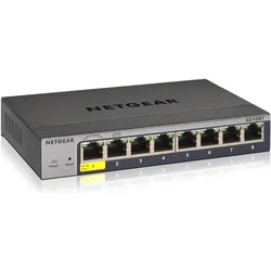 Netgear GS108T-300PES (8 Ports), Netzwerk Switch, Grau