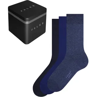 Falke Herren Socken Happy Box 3-Pack M SO Baumwolle einfarbig 3 Paar, Mehrfarbig (Sortiment 0020), 43-46