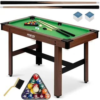 Neo-Sport Billardtisch, Billard, Spielset, 4ft, 122 x 61 x 76 cm, Neo-Sport
