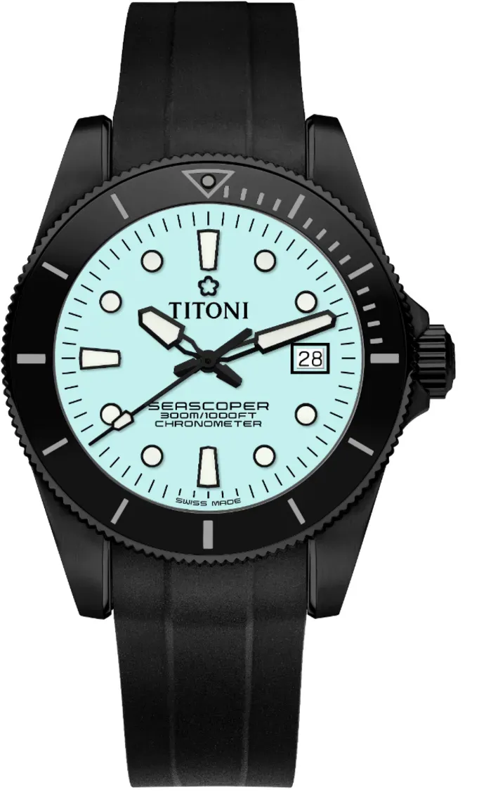 Titoni Seascoper 300 83300 B-BK-R-718 Ice Blue Limited Edition