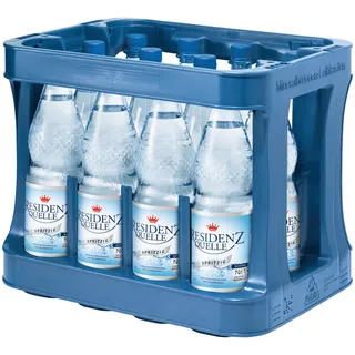 6x 1,00 L Residenz Quelle Mineralwasser Spritzig PET Flasche MEHRWEG oh. Kasten