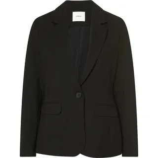 S.Oliver Blazer aus Viskosemix schwarz 40