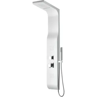 Duschpaneel Massagedüsen Abs weiss Mischbetrieb mod. Marmore