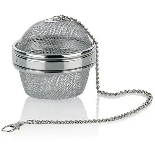 Kela "Aromi" Tee und Gewürz-Ei, Edelstahl, silberfarben, 9 cm