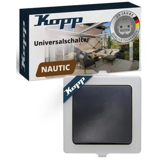 Kopp Wechselschalter Nautic Grau