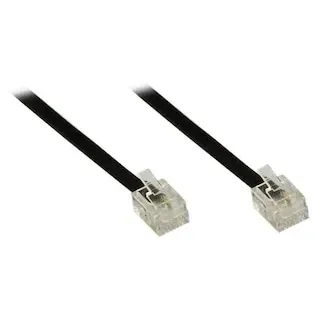 Good Connections Western Verbindungskabel 10m RJ11 zu RJ11 schwarz