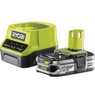 Ryobi Werkzeugakku RC18120-125 ONE+, Starter-Set, 18V / 2,5Ah, Akku und Schnellladegerät