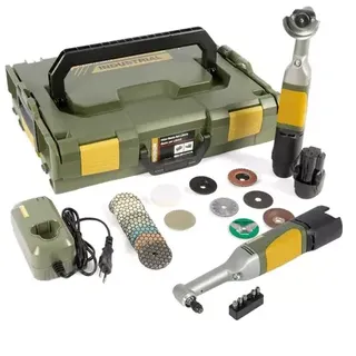 Akku-Winkelschleifer und Winkelbohrer Proxx-Duoset, Art.-Nr. 41827