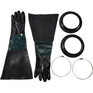 Sandstrahlhandschuhe SandBlaster Parts 60cm mit O-Ringen für Sandstrahlkabine