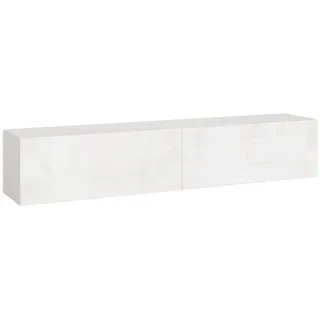 [en.casa] Evaton TV-Lowboard 160 x 32 x 30 cm Weiß Spanplatte